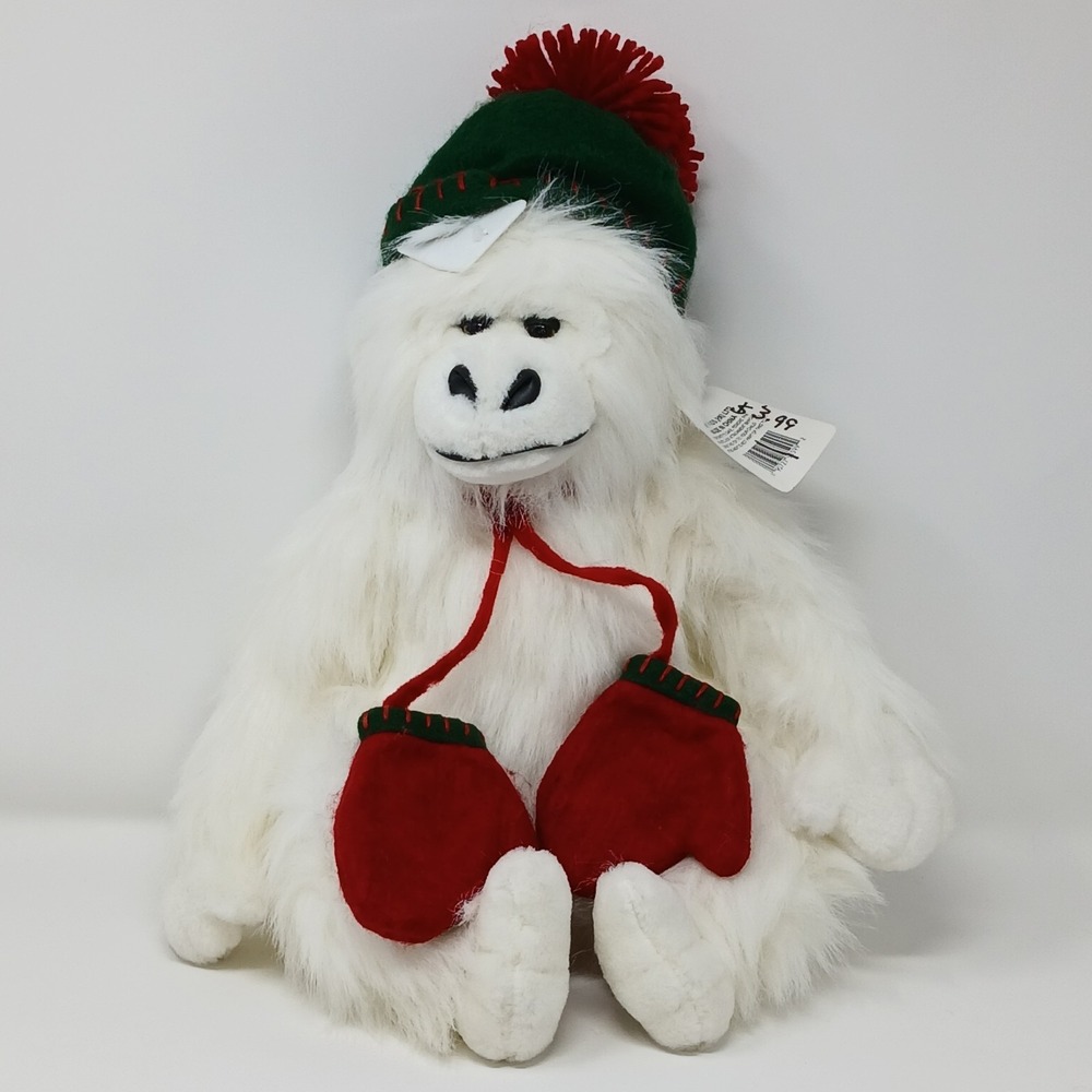 Funny Kids White Gorilla Plush 12 Inch Stuffed‎ Animal toy
